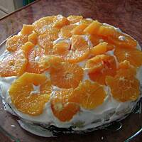 Tort z pomarańczami