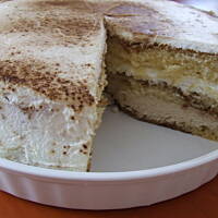 Tort kawowo - śmietanowy