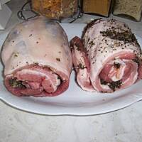 rolada z boczku surowego