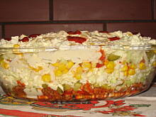 Fot. szubamag, Sałatka gyros warstwowa