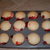 Bardzo czeresniowe muffinki