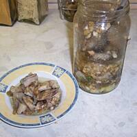 śledzie  solone  w  oleju