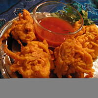 Indyjskie Bhaji czyli smażone racuszki cebulowe