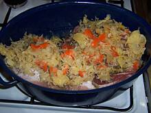 Fot. inka21, łopatka wieprzowa zasmażana  w kapuście kiszonej