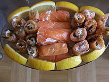 Fot. ilka76, Przekąska z wędzonego łososia