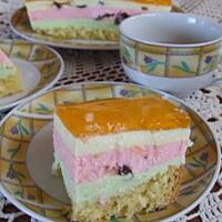 Kolorowy serniczek na zimno