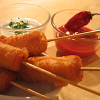 Meksykańskie kiełbaski w cieście kukurydzianym