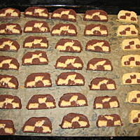 ciasteczka szachownice