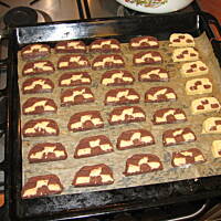 ciasteczka szachownice