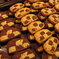 ciasteczka szachownice