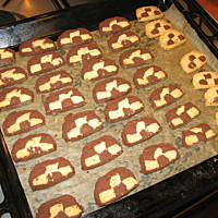 ciasteczka szachownice