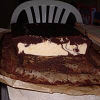 dwukolorowy sernik teściowej