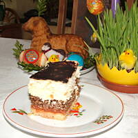 Ciasto kokosowo-orzechowo-jabłkowe