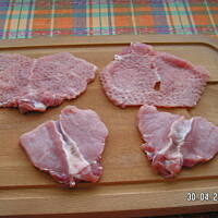 kotlet schabowy z pieczarkami