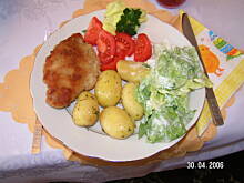 Fot. mlena, kotlet schabowy z pieczarkami