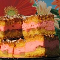 Kruchy z pianą i  rabarbarem