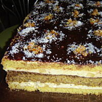 Ciasto cytrynowo- pomarańczowo - ananasowe