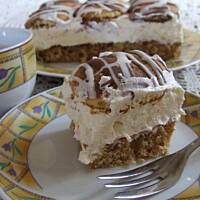 Ciasto kawowe z masą mleczno - serkową