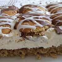 Ciasto kawowe z masą mleczno - serkową