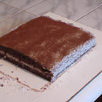 Ciemne ciasto z kokosem