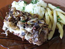 Fot. ted, Karkówka z pieczarkami