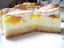 Fot. kania, Sernik z brzoskwiniami i pianą na wierzchu Pyszny