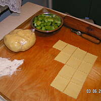 Koperty z jabłkami lub rabarbarem