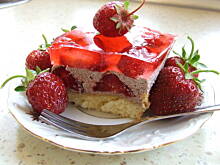 Fot. ilka76, Ciasto z kremem i truskawkami