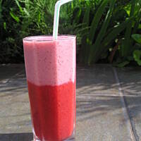 Koktajl podwójnie truskawkowy