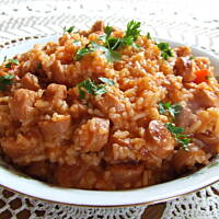 Potrawka z parówek i ryżu