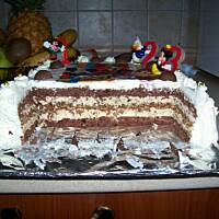 Tort Czekoladowo Orzechowo Kawowy