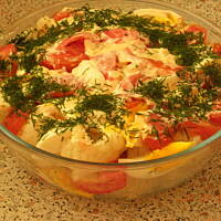 Warstwowa sałatka kalafiorowa Nyty