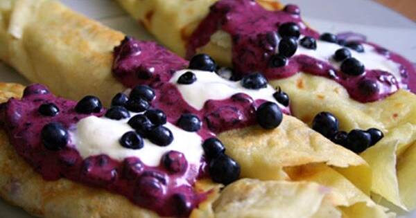 Pancakes with vanilla - blueberry filling - przepis - bing_translator - wielkiezarcie.com