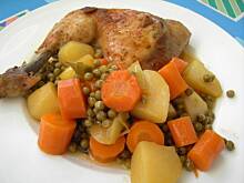 Fot. Glumanda, Udka z kurczaka z jarzynami - obiad jednogarnkowy