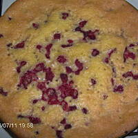 Super ciacho z malinami