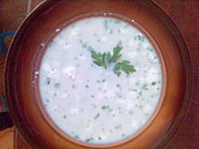 Fot. kayanis, zupa czosnkowa z serem feta