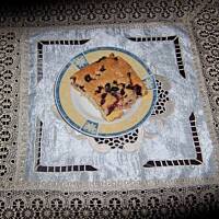 ciasto szybkościowe z czarną porzeczką