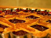 Fot. powsinoga, Tartopodobne ciasto wiśniowe