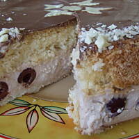 Torcik kawosz z owocami