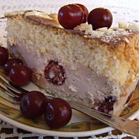 Torcik kawosz z owocami