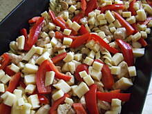 Fot. ilka76, Zapiekanka makaronowa z kurczakiem i papryką