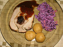 Fot. emiloos, Schab ze śliwkami