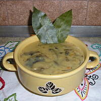 Opieńki duszone w śmietanie