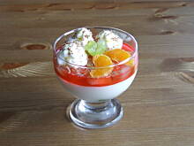 Fot. frankafiranka, Owocowo-piankowy deser dla Przyjaciół