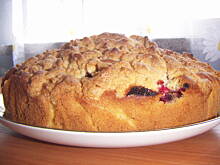 Fot. Katie, Ciasto z czereśniami i kruszonką