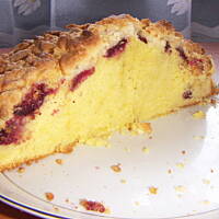 Ciasto z czereśniami i kruszonką