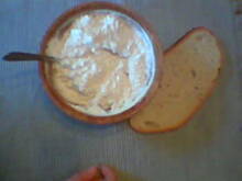 Fot. Wróbelek, ser biały z cukrem i cynamonem