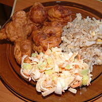 Kurczak czosnkowy w cieście