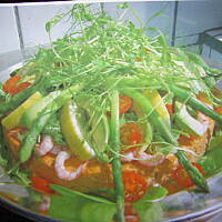 Pieczony tort z łososia