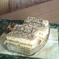 Placek przekładany  jabłkami